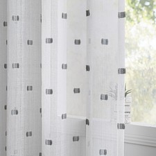 MYSKY HOME White Sheer Curtains for Bedroom 63 Inch Length - Kids Room