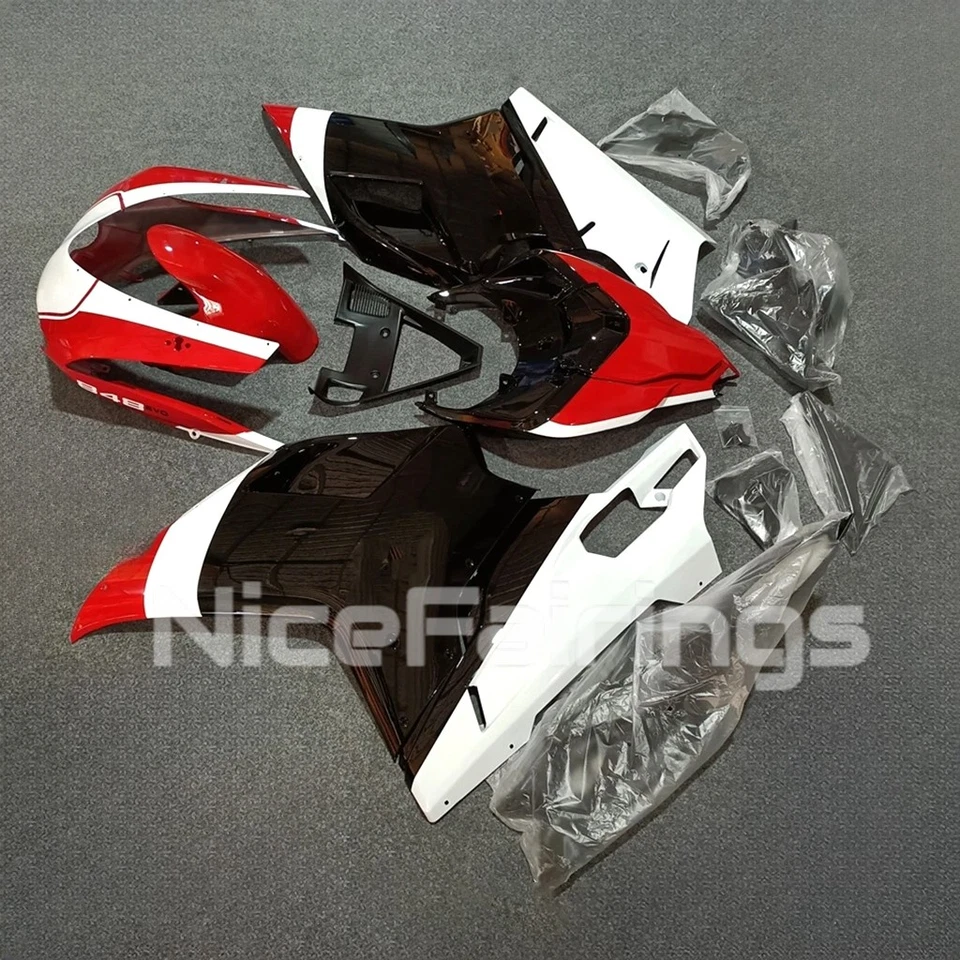 Fairings For Ducati 1098/848/1198 2007 - 2012 Red White Black Plastic Bodywork  - Image 2 of 4