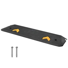 VEVOR Rubber Threshold Ramp Door Ramp 1" Rise 33069 lbs Load Rubber Curb Ramp