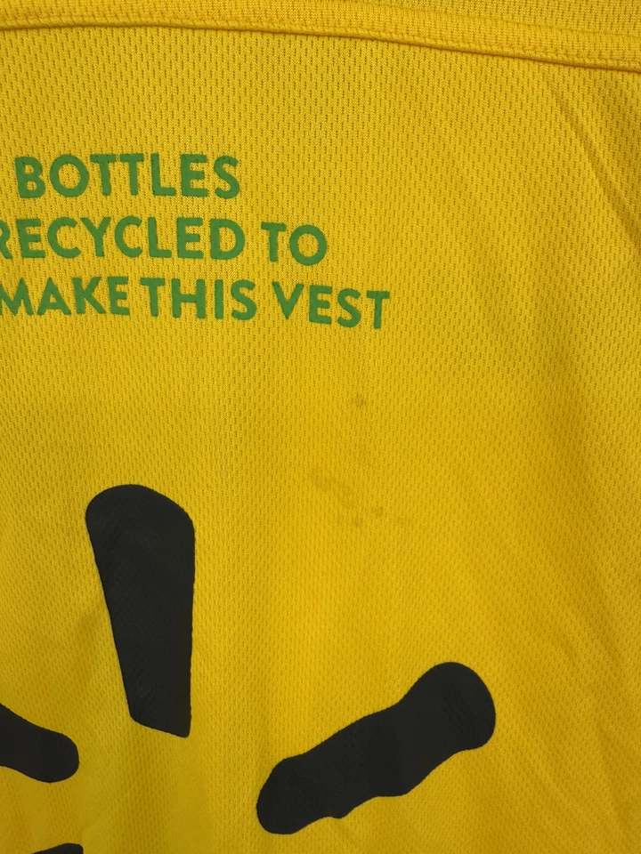 Walmart Yellow Employee Uniform Full Zip Vest Adult Size Medium - Image 4 of 4