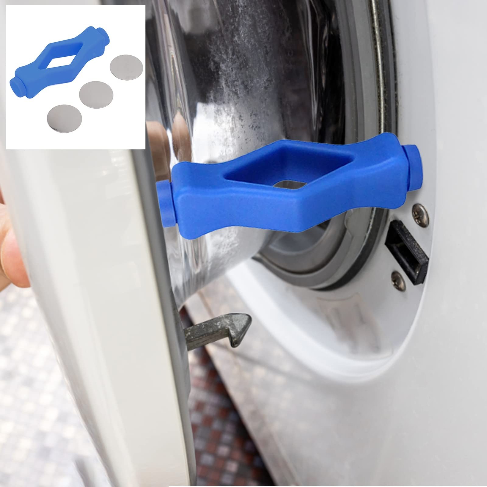 Support de porte de laveuse magnétique flexible pour aération optimale du tambour de lave-linge