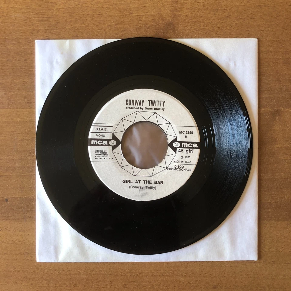 # Conway Twitty - HELLO DARLIN' - Promo Italy 1970 [EX+/EX++] (D) 7"-R01934 - Imagen 4 de 4