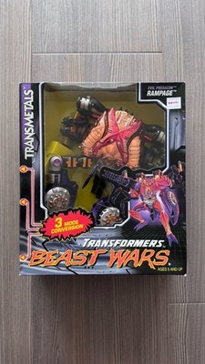 Kenner Transformers Beast Wars Transmetals Rampage Action Figure Boxed 1998