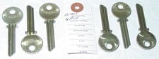 6 Medeco Security Locks 10-011 Key Blanks 6 Pin Original Locksmith Lot USA NOS