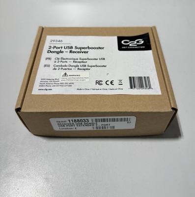CABLES TO GO C2G 29346 USB Superbooster 2-Port Dongle Empfänger *NEU OVP*