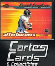 Fred Taylor 2001 Pacific Invincible #9 Afterburners Jaguars 1610/2000