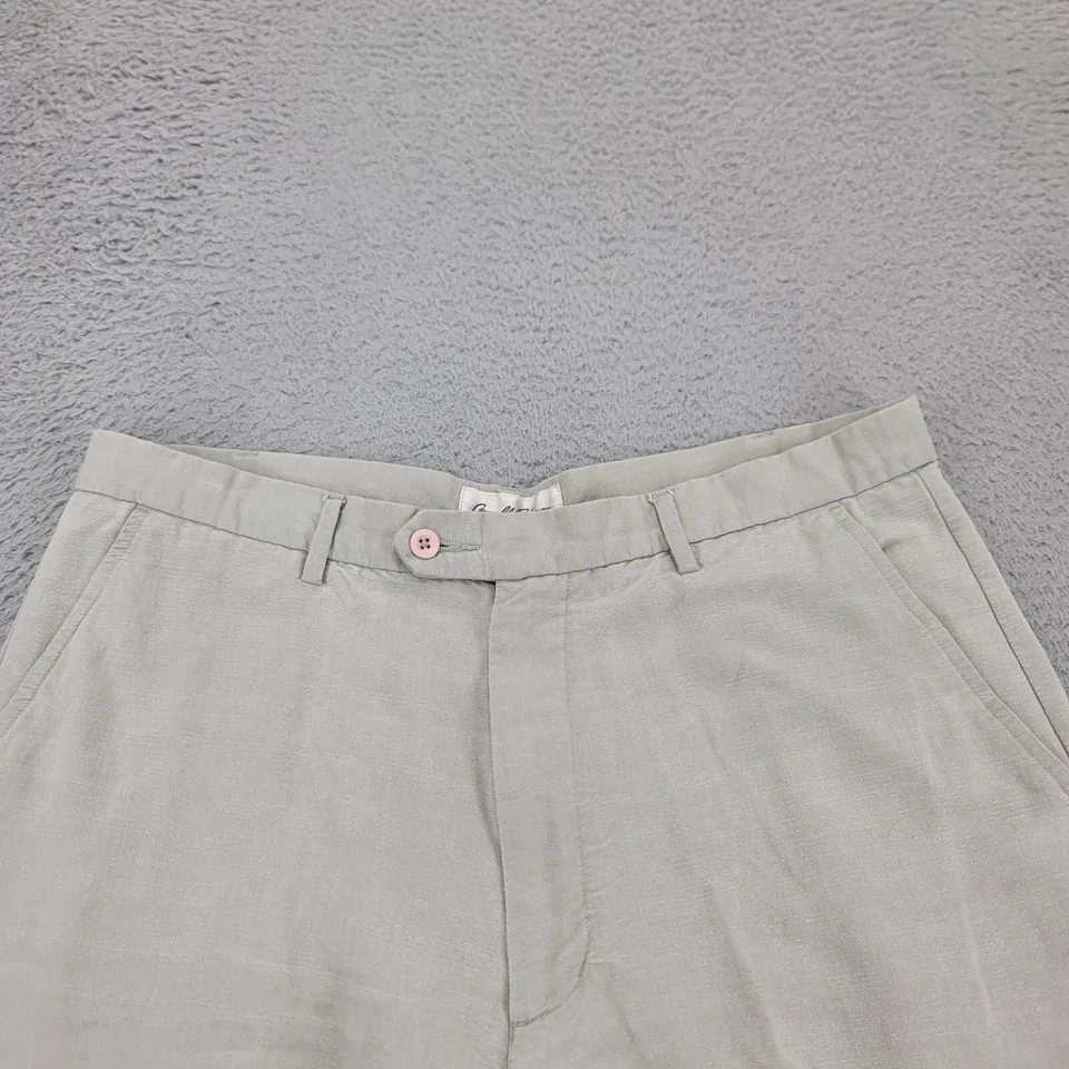 Pantalones Cortos Arnold Palmer Para Hombres 36 Verde Mezcla de Lino Golf Aire Libre Informales Ligeros Foto 2 de 4