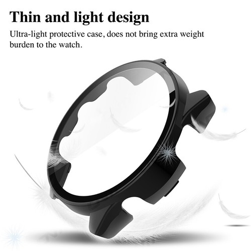 Glass Bumper Case For Garmin Forerunner 965 Screen Protector Full Cover - Photo 7 sur 14
