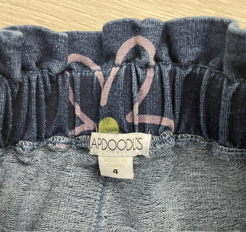 Flapdoodles Girl's Embroidered Straight Stretch Denim Blue Jeans flower 4 - Picture 2 of 5
