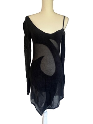 THE ATTICO Long Sleeve Mini Dress in Black 42 New Womens Knit Sheer | eBay THE ATTICO Long Sleeve Mini Dress in Black 42 New Womens Knit Sheer | eBay