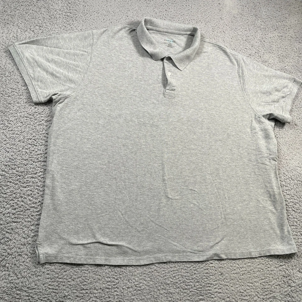 Camisa Polo Harbor Bay Para Hombre 5XL Gris Jaspeado Manga Corta Golf Informal Algodón Foto 3 de 4