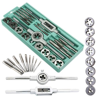 FILIERA 110 PEZZI SET FILIERE PER FILETTATURA KIT COMPLETO DI MASCHI - Foto 13