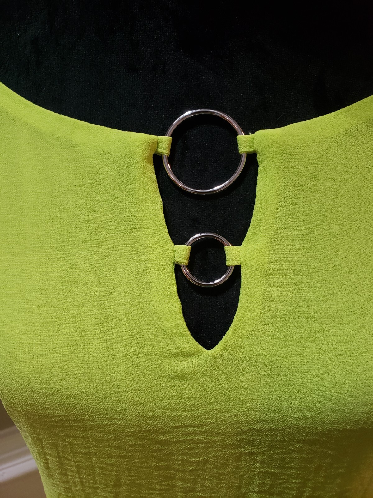 Tacera Womens Green Solid Polyester Round Neck Sl… - image 6