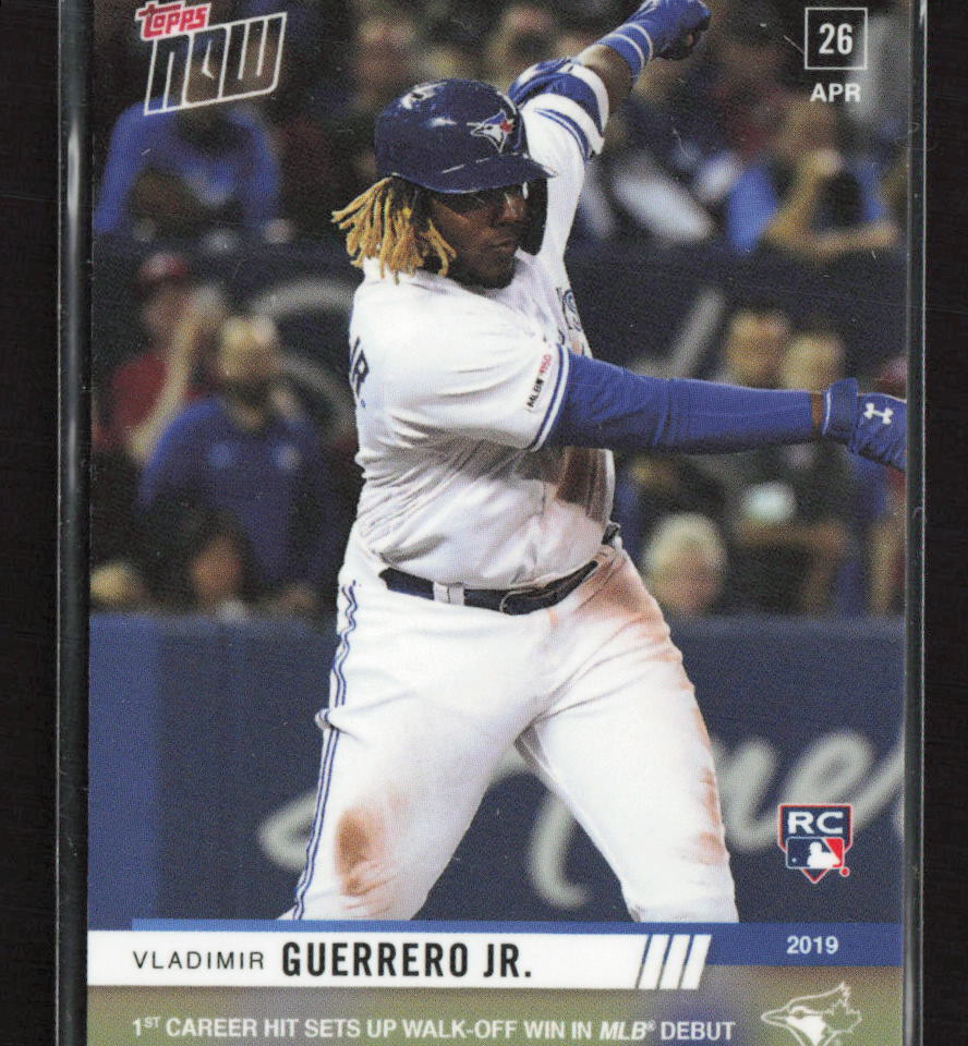 2019 Topps Now #137 Vladimir Guerrero Jr. 1st Career Hit RC