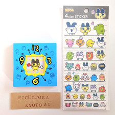 Tamagotchi 4 Size Sticker 4 Designs 21 Sheets Memo Pad Japan NEW