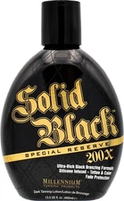 Millennium SOLID BLACK SPECIAL RESERVE 200X  Tanning Bed Lotion 13.5 OZ