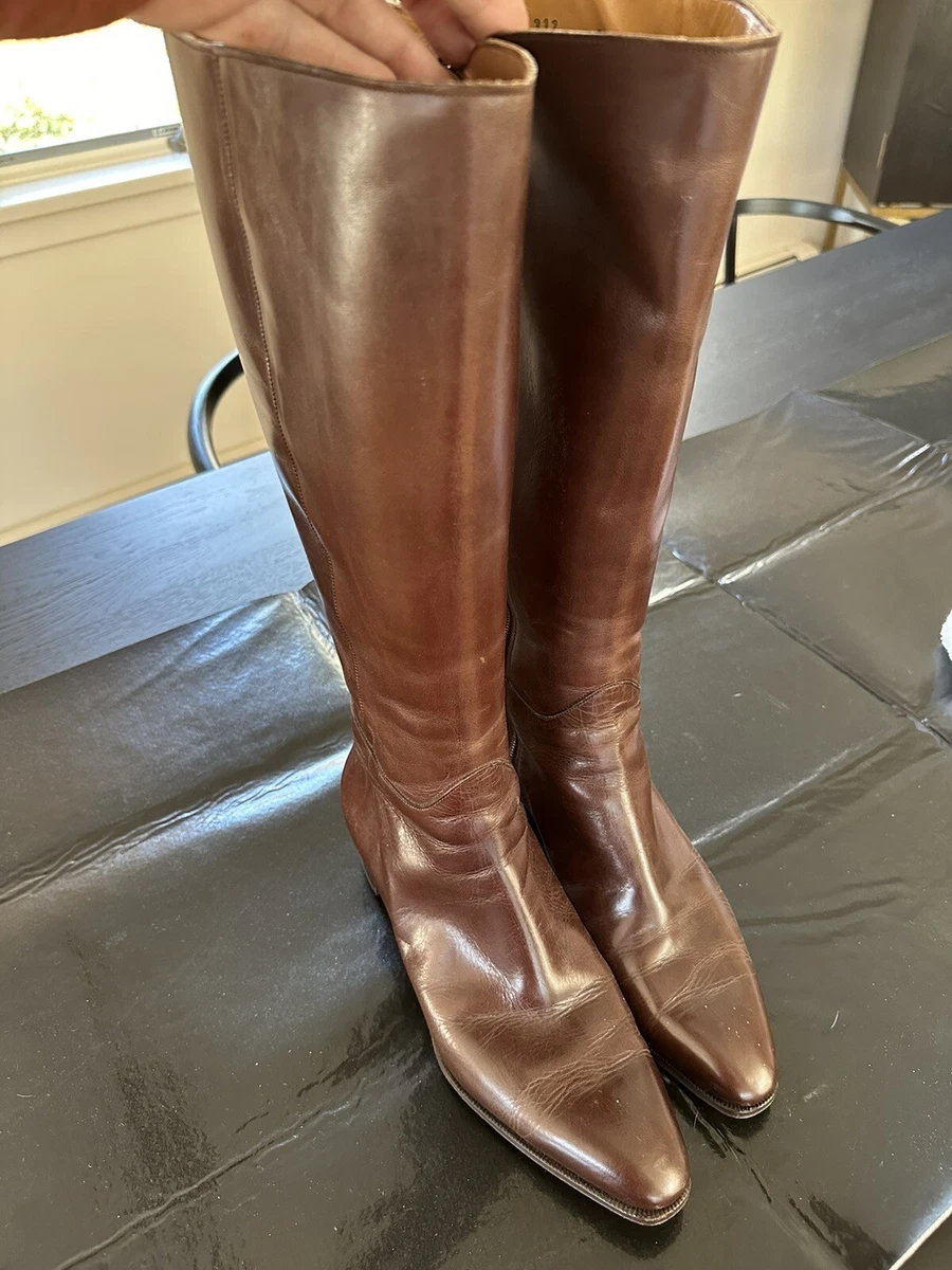 Womens brown top boots uk