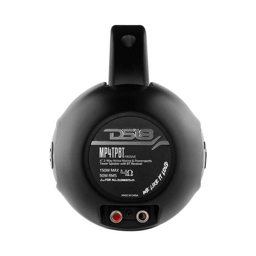 DS18 MP4TPBT 4" Marine/Wakeboard Amplified Tower Speakers with Bluetooth - Pair - Picture 9 of 9