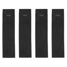 New Christofle Anti Tarnish Silverware Storage Pouch Set Brown 2.25 x 10.75 (4)