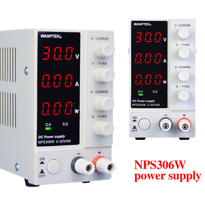 0-30V 6A Lab DC Bench Power Supply Variable Linear Adjustable Power Supply