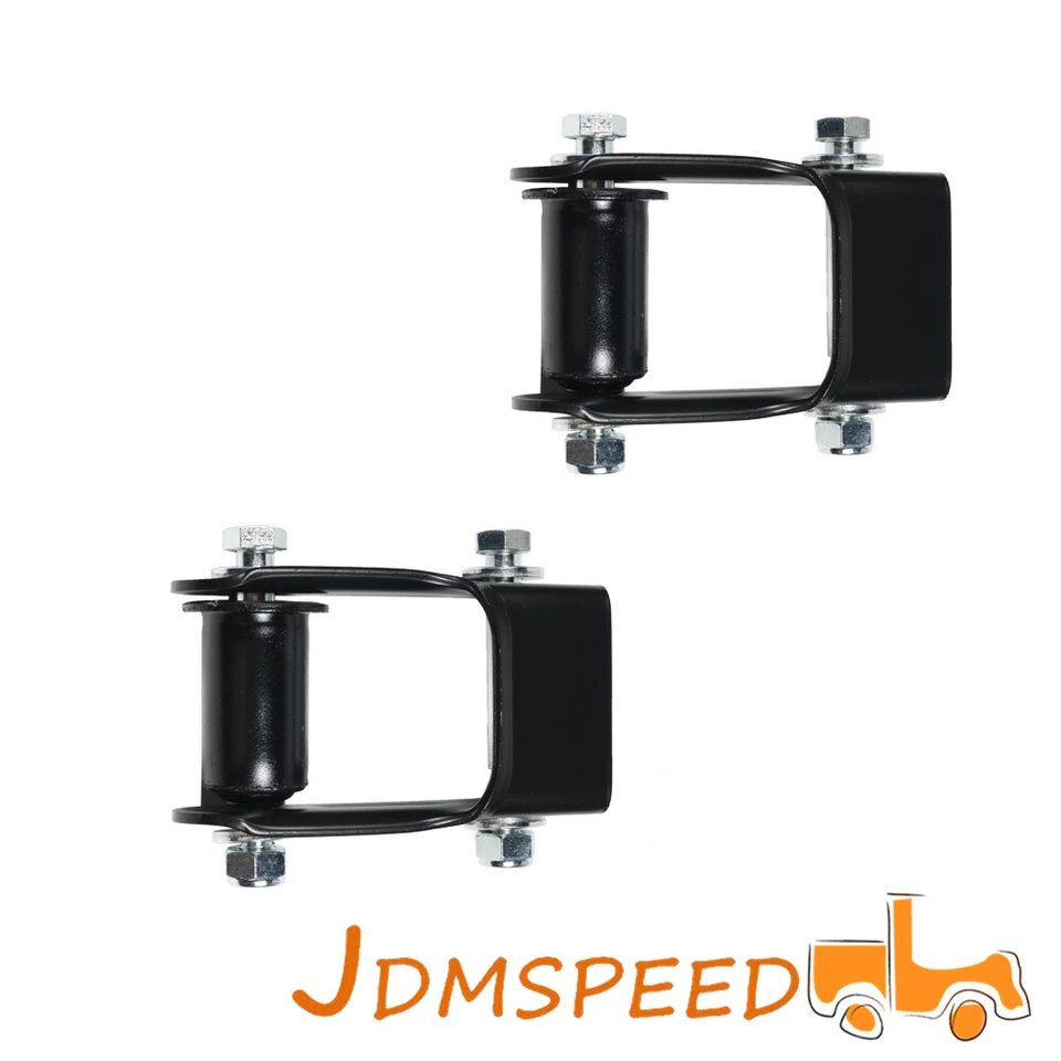 Nuevo par de grilletes de resorte de hoja trasera izquierda y derecha para Chevy Blazer S10 GMC Jimmy S15 Foto 3 de 4