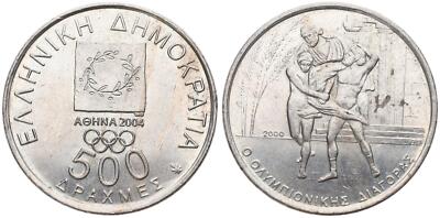 Griechenland - Greece 500 Drachmen 2000 - Olympia Spiele in Athen 2004 - V
