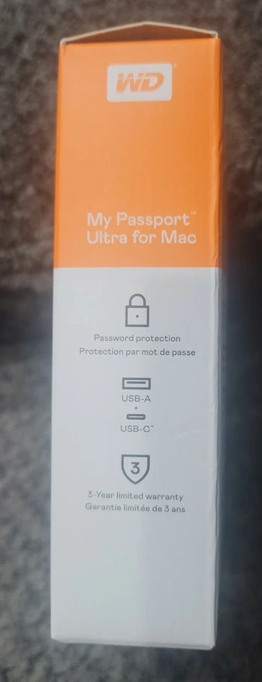 WD My Passport Ultra For Mac Silver Portable External Hard Drive A203 - Image 4 of 4