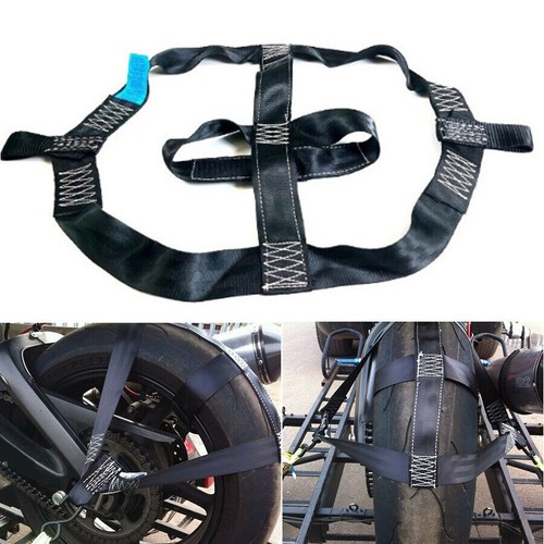 Motorcycle Rear Wheel Strap Motorcycle Rear Wheel Handlebar Transport Tie Down Strap Safety Belt ...