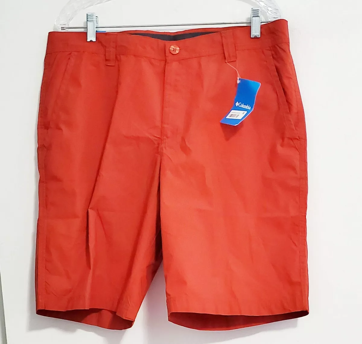 Columbia Mens Washed Out Cotton Chino Short AM4471 Carnelian Red