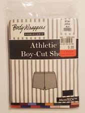 Women's Boy Shorts Angelo Luzio Body Wrappers Size LARGE  Black Dance Wear 