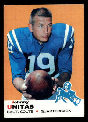 1969 Topps Johnny Unitas #25 Baltimore Colts VG/VG-EX Y6826