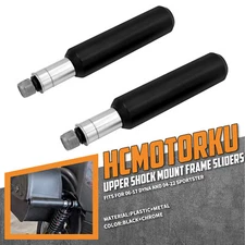 6" Upper Shock Mount Frame Sliders For Harley Dyna Fat Bob 06-17 Sportster 04-22