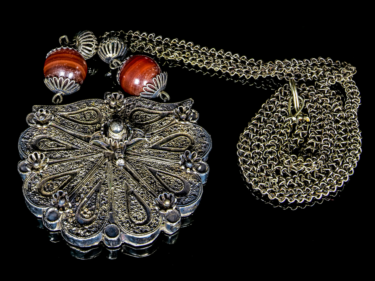 Fulani Toucoleur Gilded Silver Tribal Ethnic Necklace M00221_B | eBay