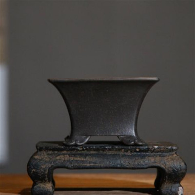 Purple Sand Basin Miniature Small Flower Basin Square Square Basin Palm