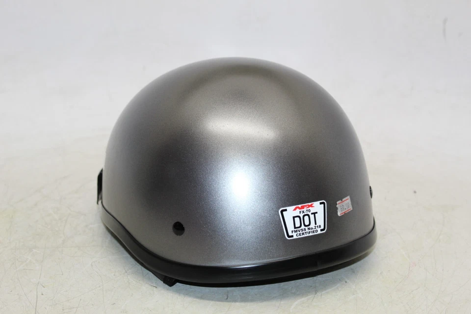 Casco Gorro AFX FX-70 Colores Sólidos Plano Gris Oscuro Talla L Foto 3 de 4