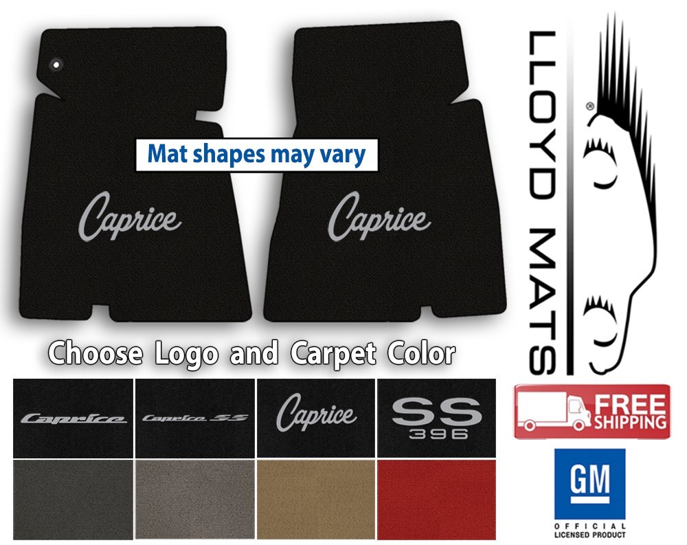 19651996 Caprice Classic Loop Carpet Front Floor Mats Choose Color