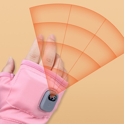 Rechargeable Fingerless Heated Gloves 3 Speed Adjustable USB Charging richly - Picture 4 of 11