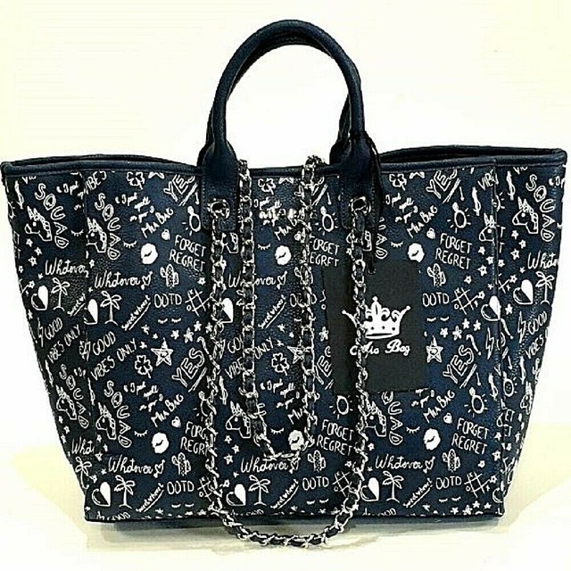 Borsa mia Bag Art 16438 Shopping con Catena Graffiti | Acquisti Online su  eBay