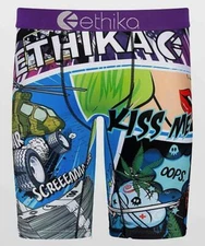 Ethika The Staple UPROAR "Kiss Me" Army Helicopter Race Car Etc Boxers Mns NIP *