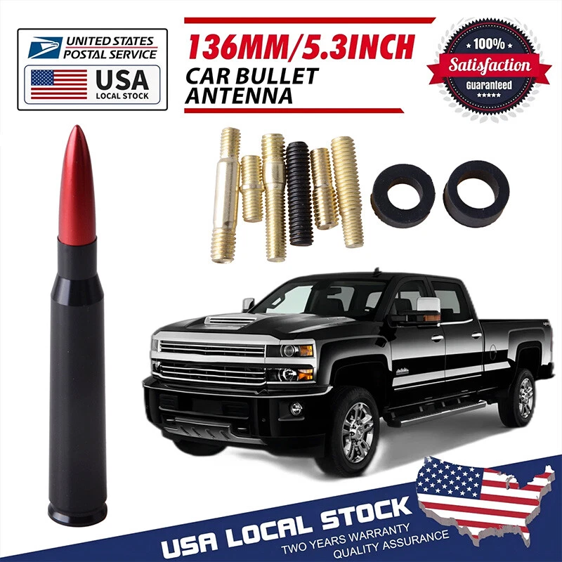 ANTENA BALA CALIBRE 50 CAL Se adapta a CAMIÓN DODGE RAM 1500 FORD F150 RAPTOR BRONCO- Foto 2 de 4