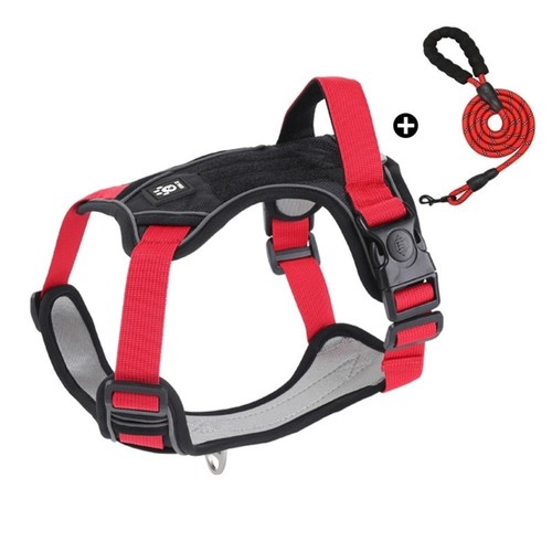 Comoda Imbracatura Antistrappo per Cani Gilet Riflettente per Animali Domestici Passeggiate Quotidiane - Foto 13 di 16