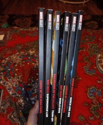 6 x Marvel Select Graphic Novel Comic Bundle. Swamp thing, Moon Knight, Etc.