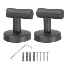 2Pcs Stainless Steel Single Towel/Robe Clothes Hook with Screws 60x55mm Gray