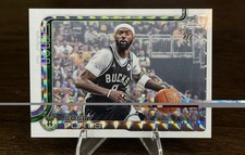 2025-26 Topps Chrome Basketball Bobby Portis White Geometric /2 Milwaukee Bucks