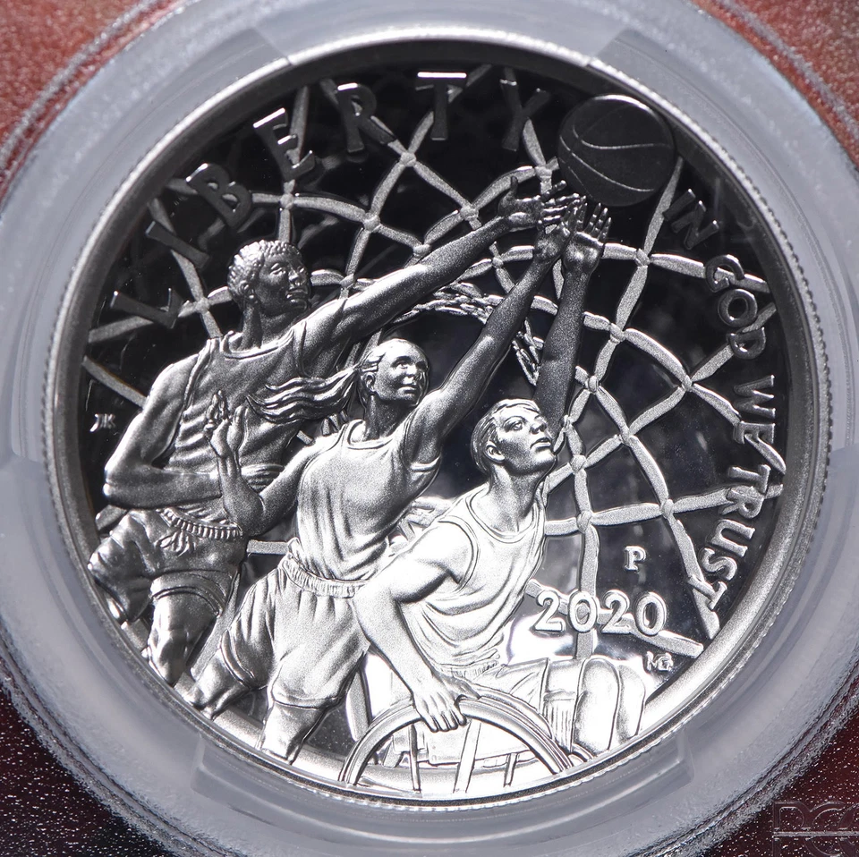 PR70 2020-P TRACY MCGRADY SIGNED Basketball HOF Commemorative Dollar PCGS *7937 - Image 3 of 4