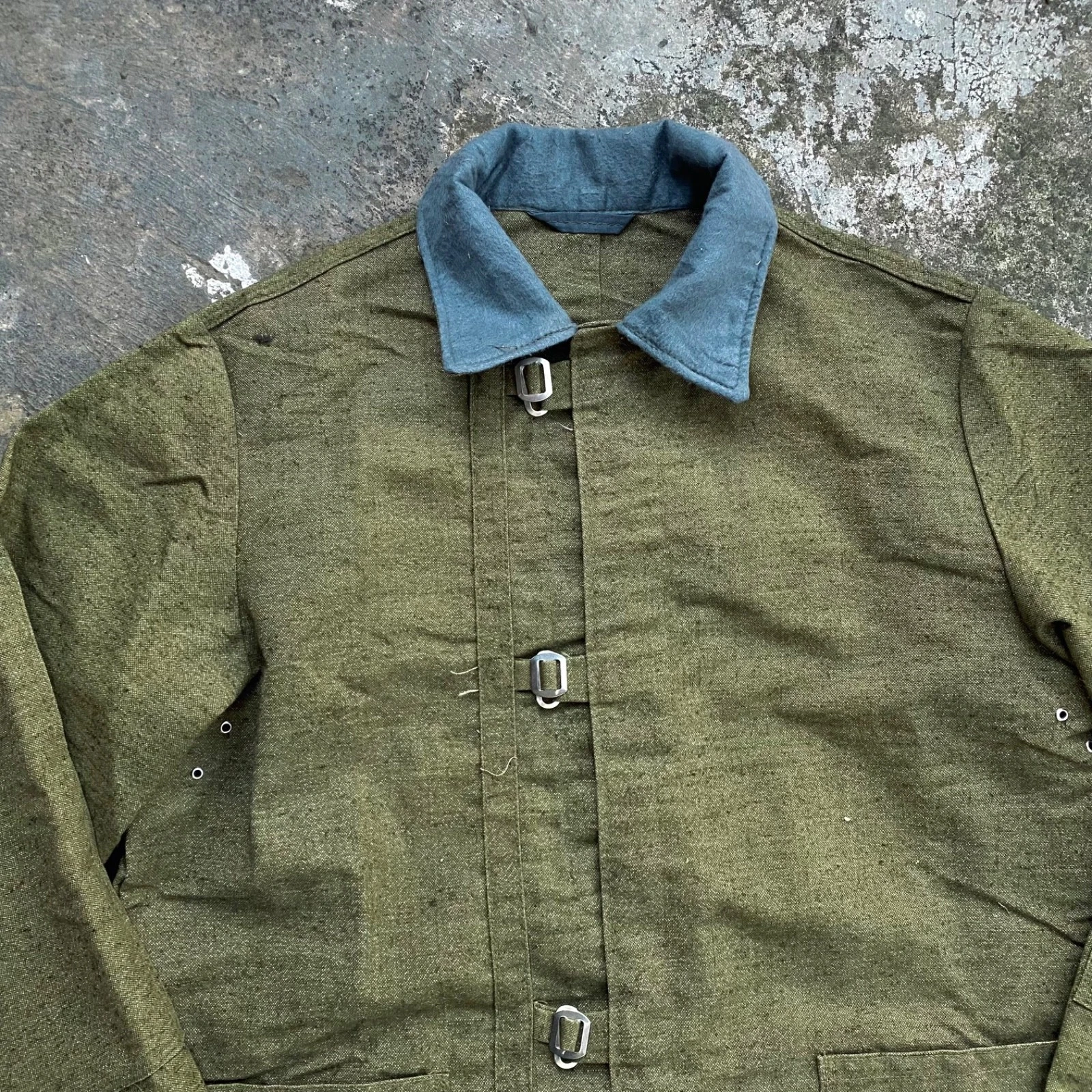 Vintage 60s 70s unworn ussr soviet welder miner brezent heavy work jacket - product detail image 2