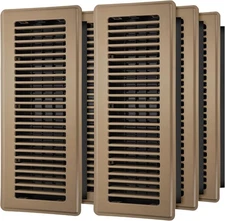6-Pack 4”x14” Floor Register Vent Covers – Heavy Duty Steel Walkable Air Vents