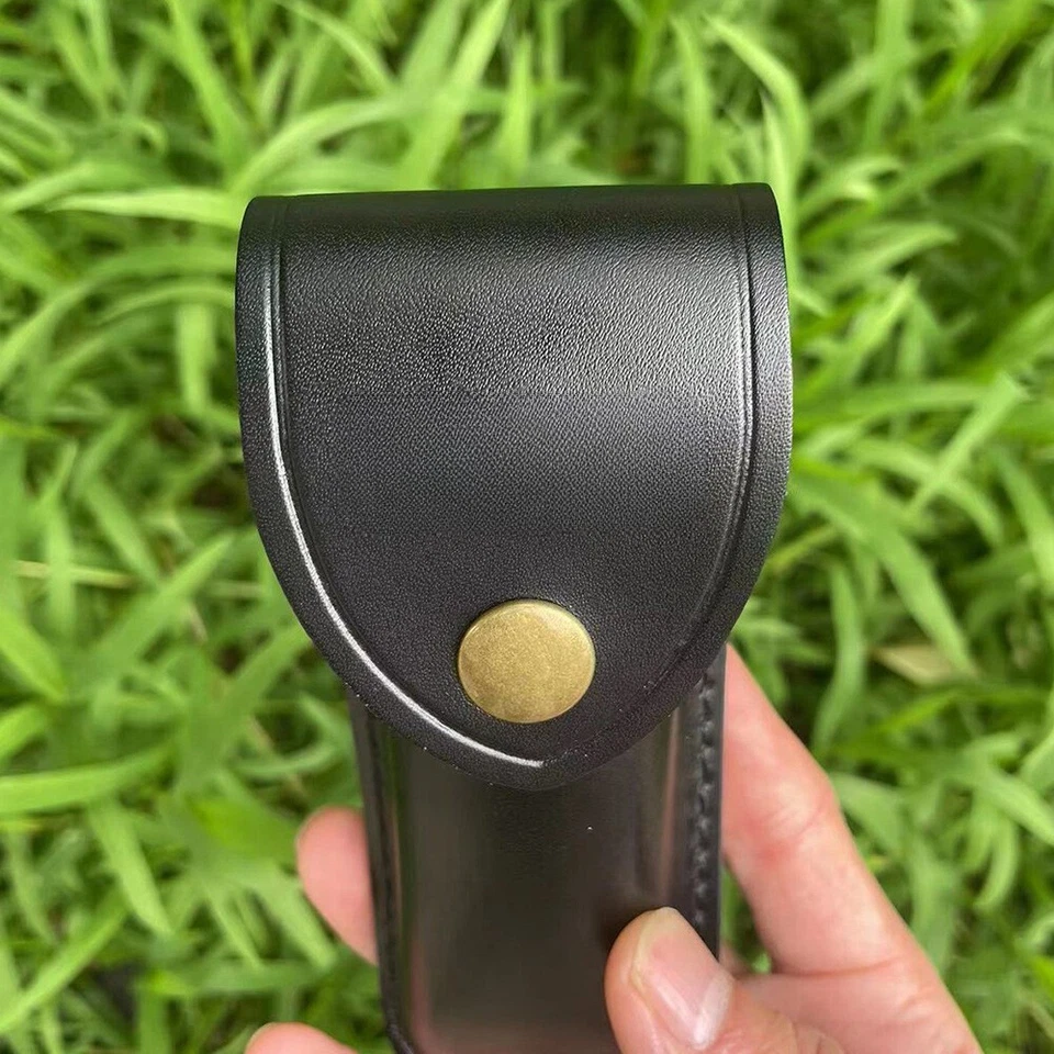Bolsa bainha de couro preta vintage 5" para faca dobrável de bolso 110 - Imagem 4 de 4