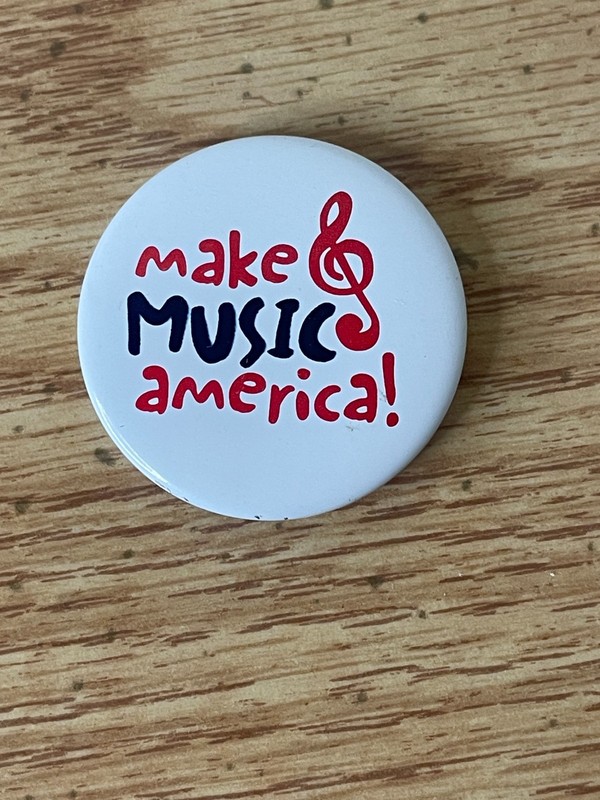 VINTAGE Pin - make MUSIC america! - Education Promo - 1990s 90s