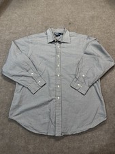 Polo Ralph Lauren Shirt Men’s XL Black White Check Button Down Curham